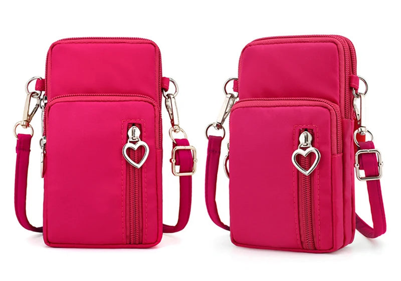 Premium Crossbody Taschen Damen Wasserdicht Nylon - Multifunktional Casual Kleine Tasche - Handy Hülle Sport
