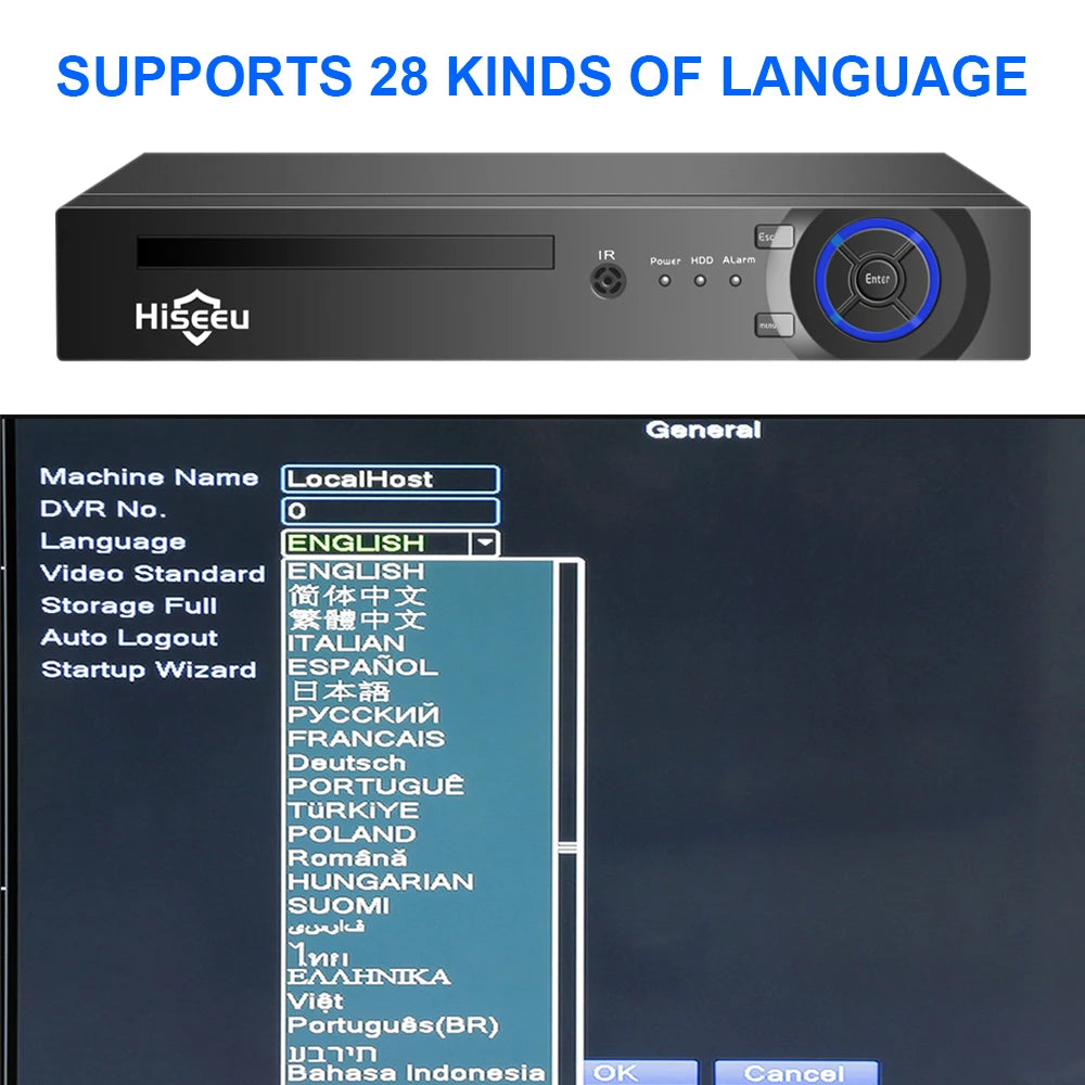 Überwachungssystem 2025: Hiseeu 4CH 5MP POE Dome IP Camera System Kit - Video Surveillance Set Night Vision Home Outdoor Waterproof Security Camera Set POE Collection