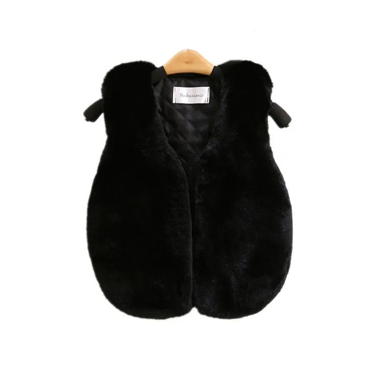 OLEKID Weste Faux-Fur - Größe 4-6Y, Baumwolle, Regular