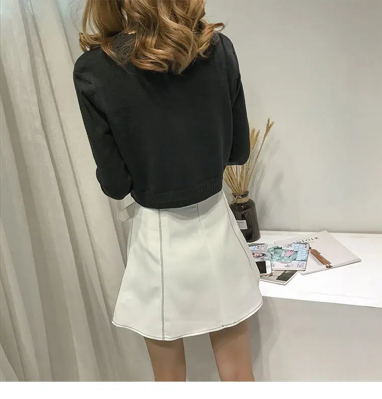 Nevettle Cropped Cardigan V Neck - Länge 4 bis 16 Zoll Gewicht 120 bis 220 g pro Quadratmeter Farbe Grün Blau