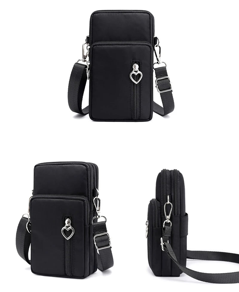 Premium Crossbody Taschen Damen Wasserdicht Nylon - Multifunktional Casual Kleine Tasche - Handy Hülle Sport