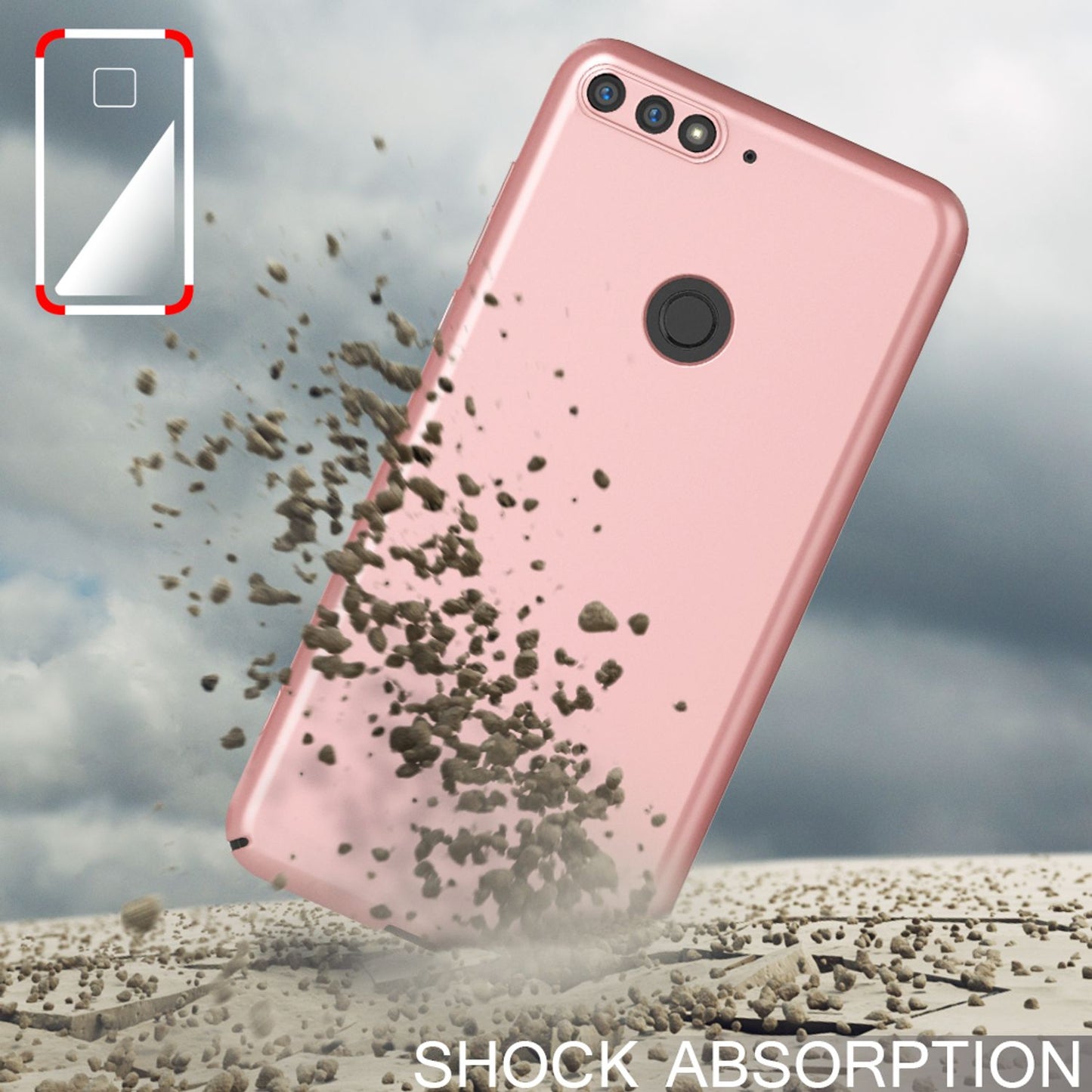 NALIA Huawei Y7 Hülle Dünne Hard Case - Dicke 0,5 mm Passgenau Schutz Vor Kratzern