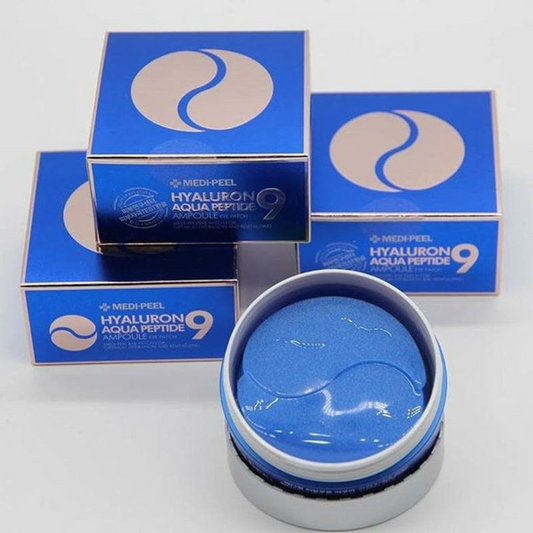 MEDI-PEEL Hyaluron Aqua Eye Patch - Inhalt 60 Stk, 9-Fach Hyaluron-Komplex