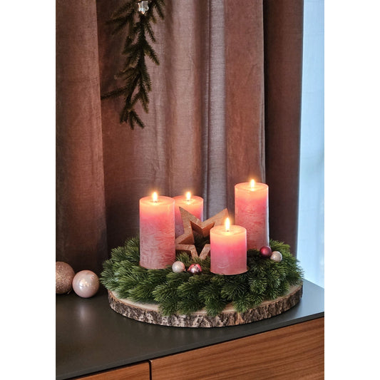 Adventskranz RealTouch Künstlicher Kranz - Ø40 cm Grün