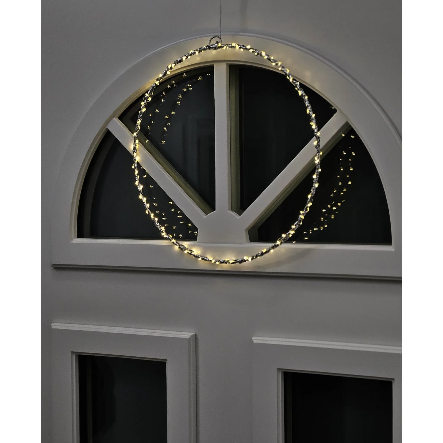 LuminaLED Kranz Batteriebetrieben Mit Timer - 120 LED, 30 Cm Warmweiß