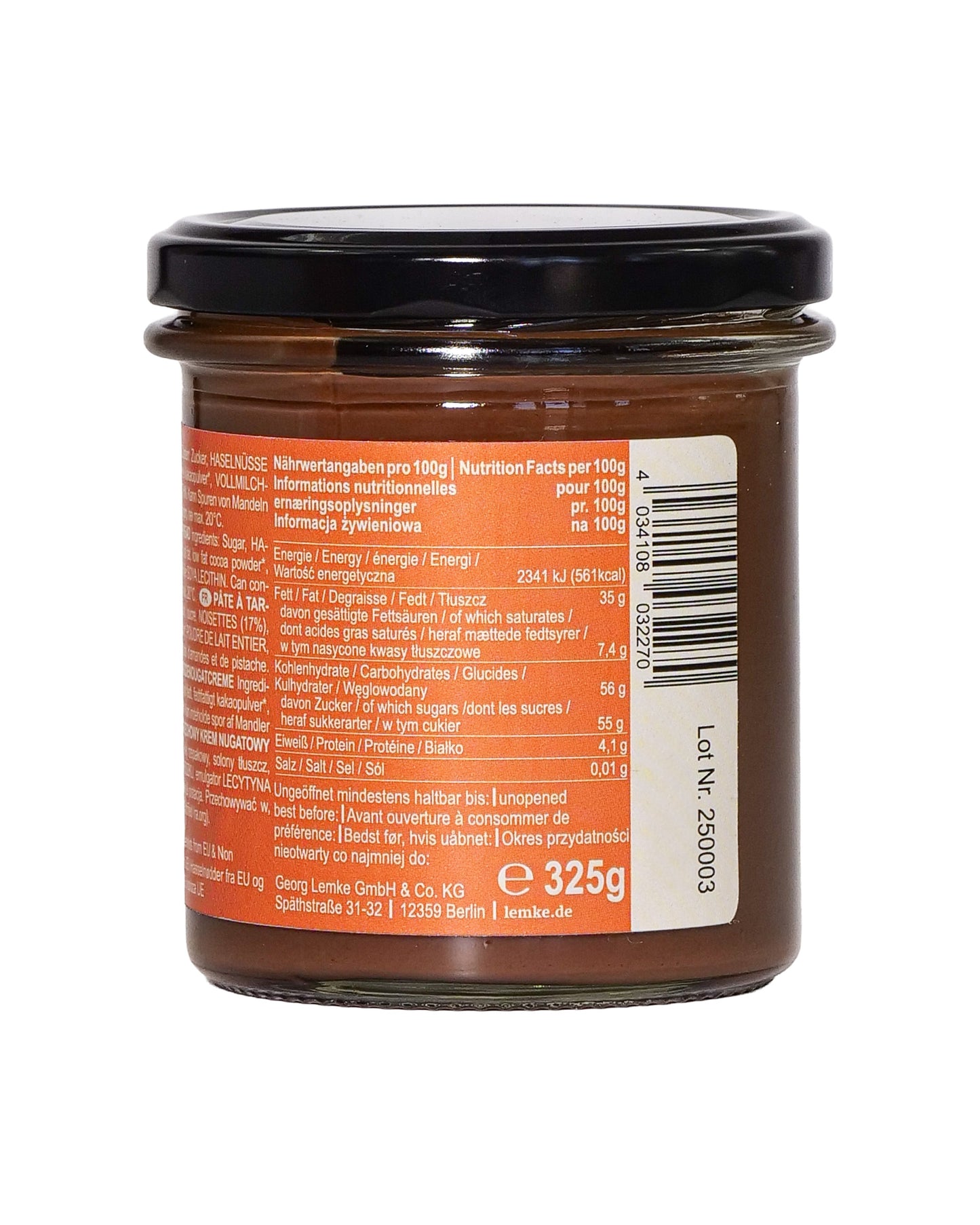 Cremă de nuga cu nuci City Stroller - Caracteristică principală: Cremă de nuga cu nuci, 17% miez de alune, cremă dulce