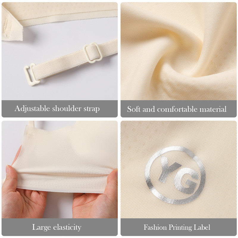 Oeak Unsichtbarer BH 2025 - Deep U Plunge BH trägerlos mit transparenten Trägern