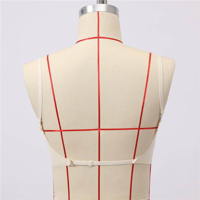 Oeak Unsichtbarer BH 2025 - Deep U Plunge BH trägerlos mit transparenten Trägern