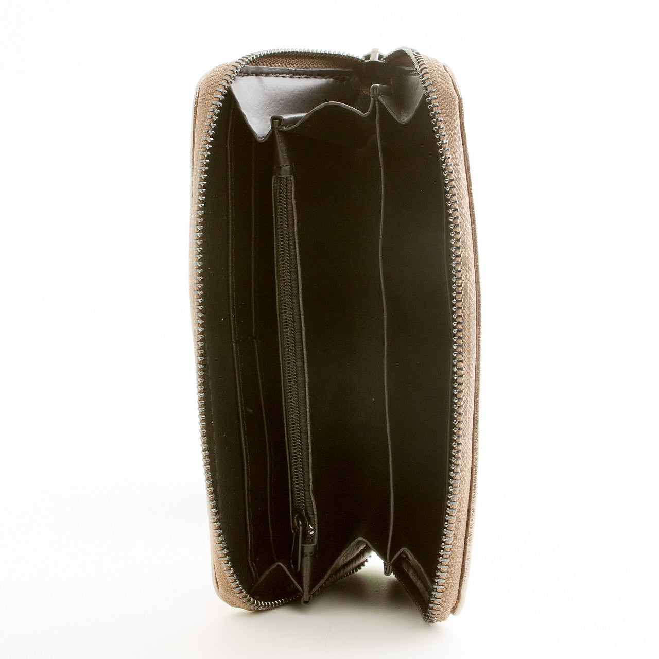 Leder Portemonnaie Metallic Rosegold