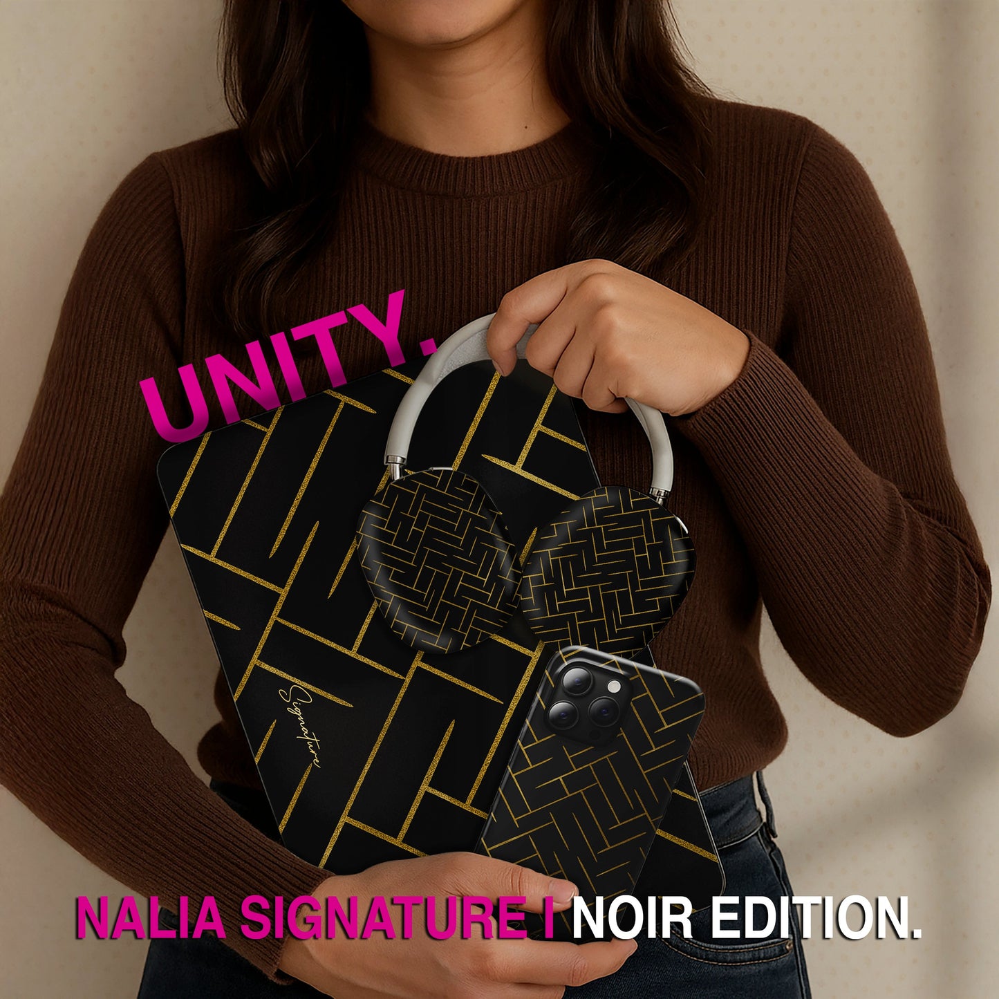 NALIA Berlin Noir Armband - Größe 38-41mm Und 42mm, Leder, Kompatibel Apple Watch Serie 10