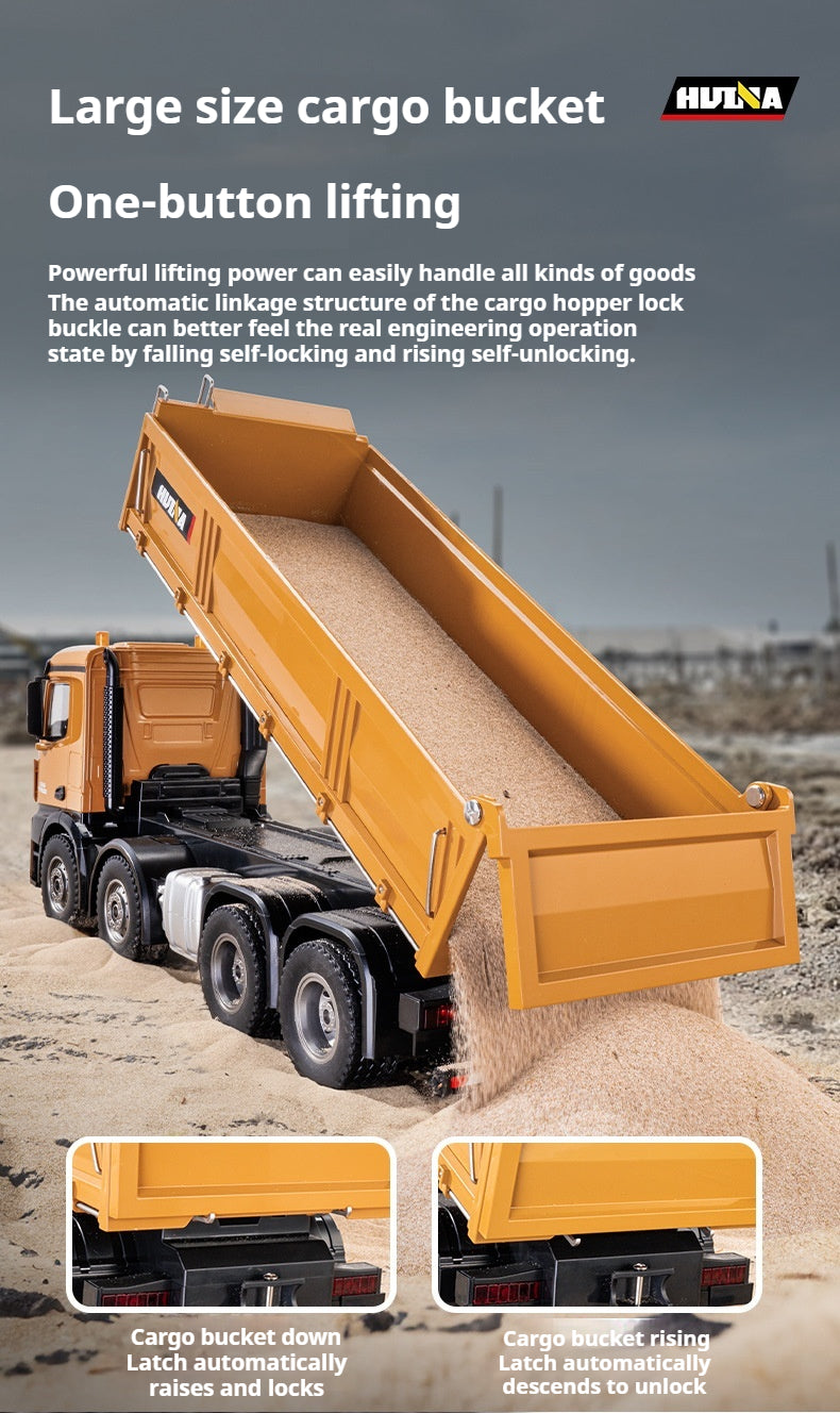 Camion basculant cu telecomandă YOQIDOLL 536 - 12 canale 1:14 8 roți