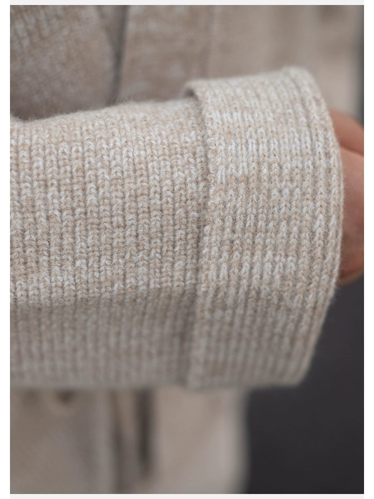 EMAIGICN MY1148 Gestrickter Kimono Cardigan - Größe M/L, Material Polyester/Viskose, Verschluss Ein-Knopf