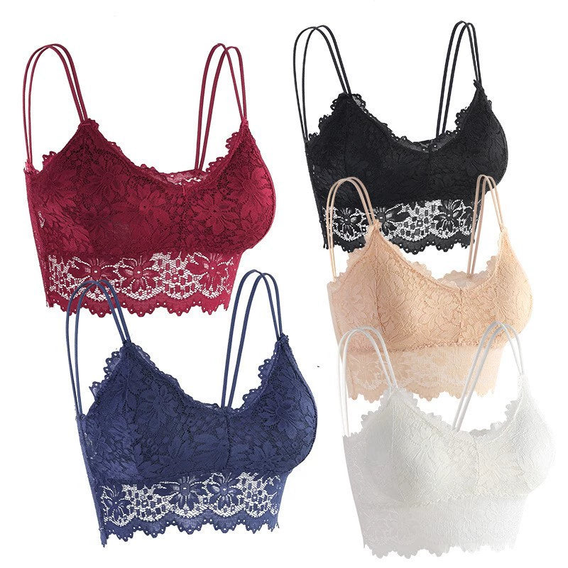 Women Lace Bra Push Up Tops Wireless Lingerie elegant Women Bralette Female Underwear Full Cup Comfortable Bra Without Underwire