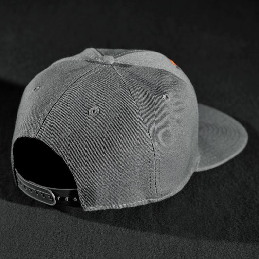 Snapback Cap - Anthracite & Orange