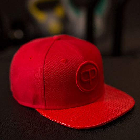 Snapback Cap - Red & Red