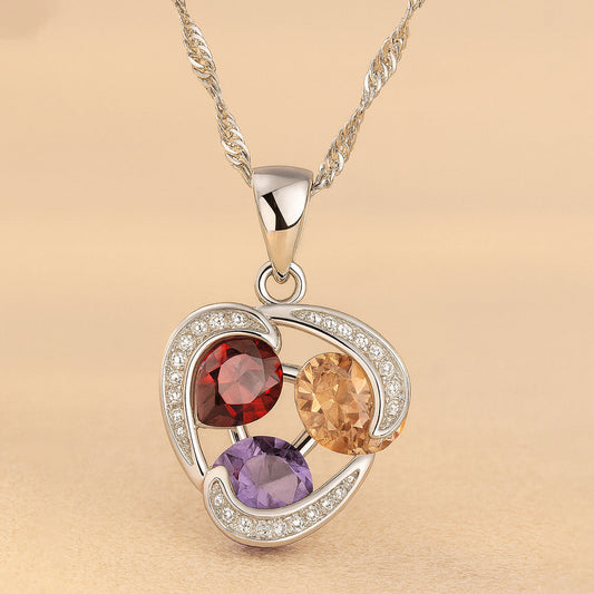 Rainbow Diamonds Schmuckset Silber 925 - Länge 45 Zentimeter, 3-Teilig