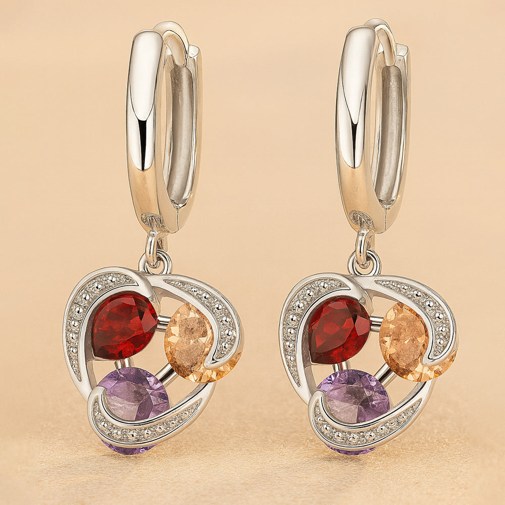 Rainbow Diamonds Schmuckset Silber 925 - Länge 45 Zentimeter, 3-Teilig