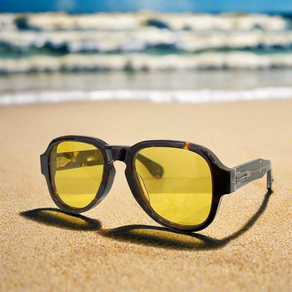 Jacques Marie Mage RED CLOUD Solid thick and old money type sunglasses