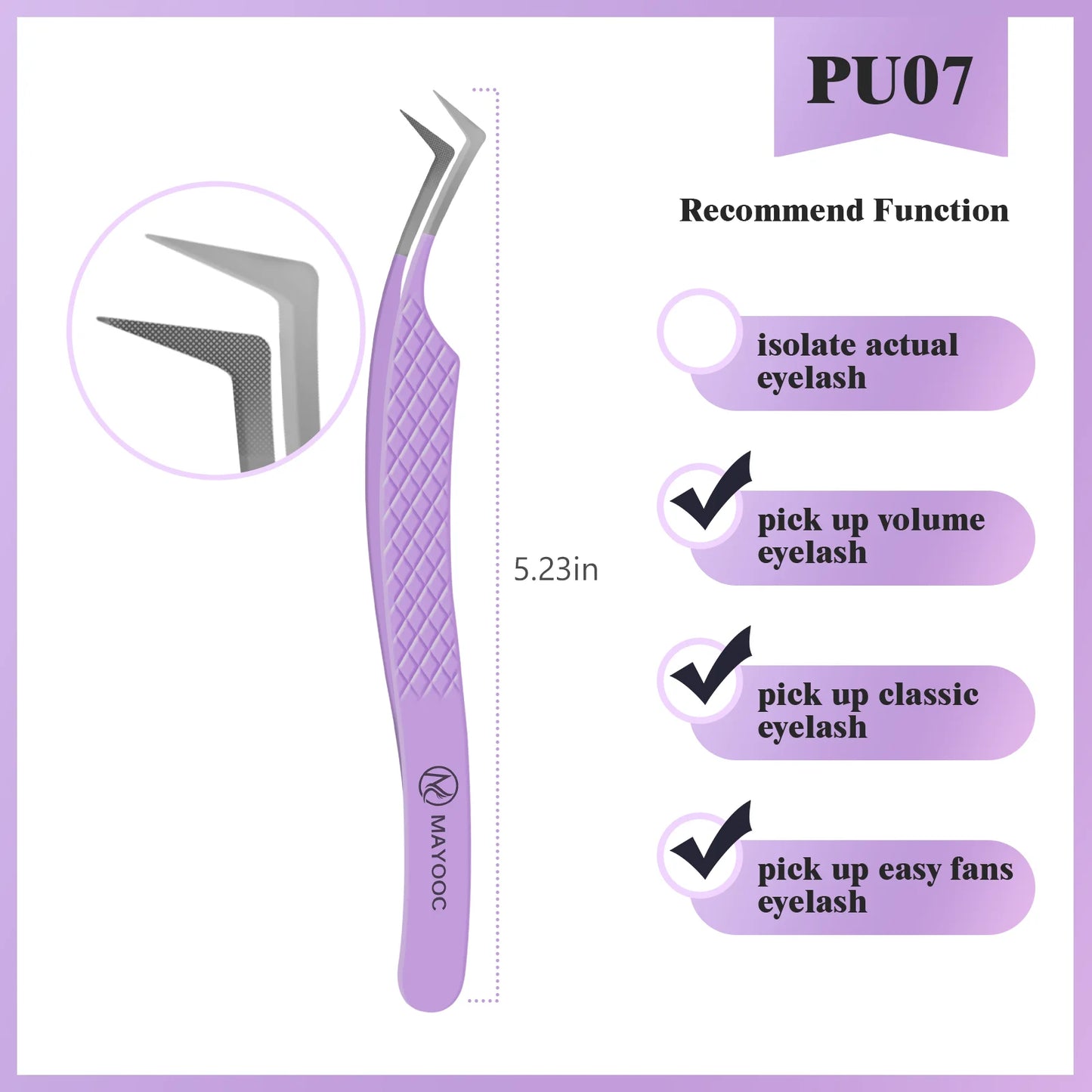 Eyelash Extensions Tweezers  With Fiber Tips Lash Artists High Precision Superhard Anti-Static Tweezer Makeup Tools Custom Logo