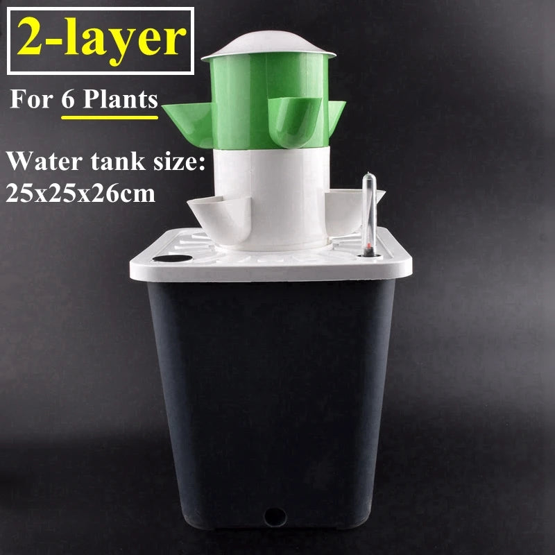 Vertical Hydroponic Tower  Greenhouse Garden Indoor Soilless Culture Growing System Vertical Tower Veg Planter Grow Pot Kit