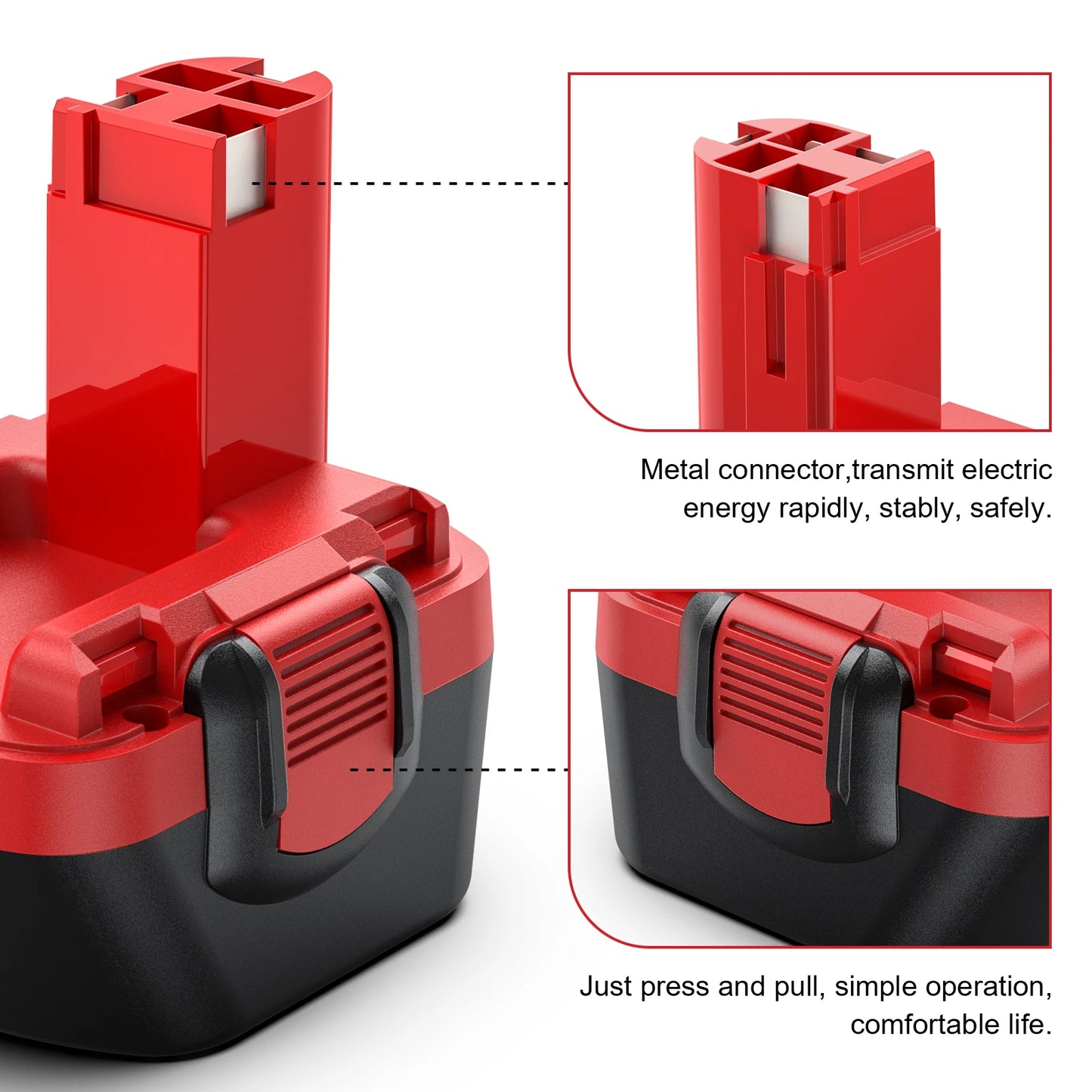 Turpow BAT043 NiMH Akku 12V 3500mAh - ErsatzFürBosch