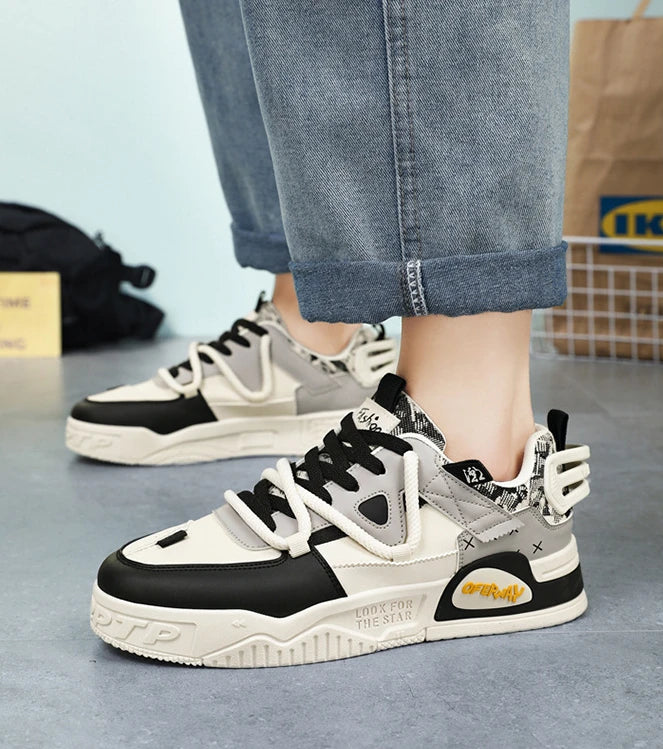 New Shoes for Men Sneakers Breathable Casual Fashionable Skateboard Shoes Male Low Top Platform Vulcanized Shoes Tenis Masculino