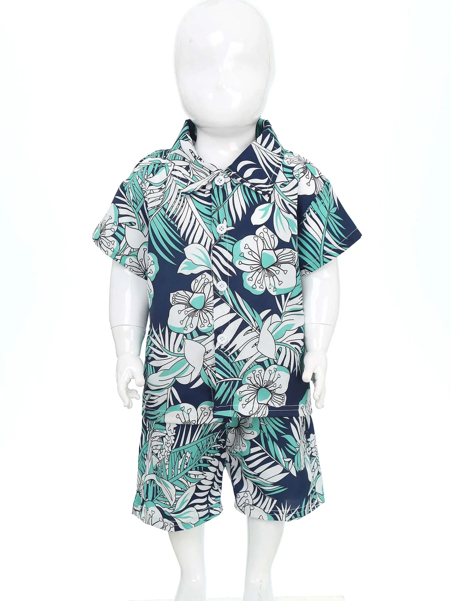 Jungen-Sommer-Set 2025: Hawaii-Hemd & Shorts - Premium Vacation Collection