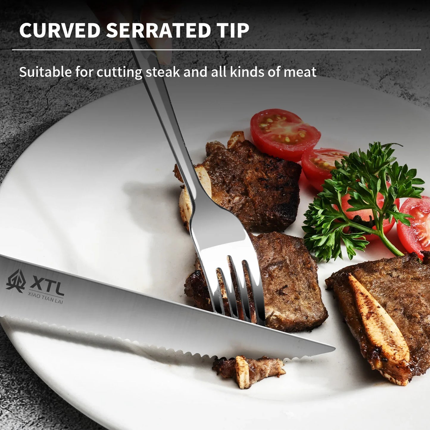 Seiko Steakmesser Set Scharfe Klinge - 4/6/8 Stück 20cm