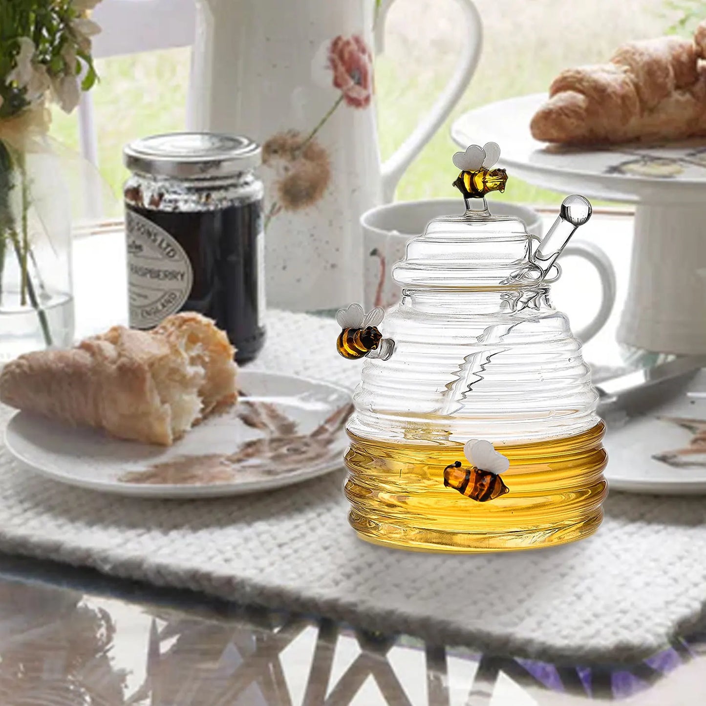 Choice Honigglas Rührstab Transparent - 300ml Haltbar