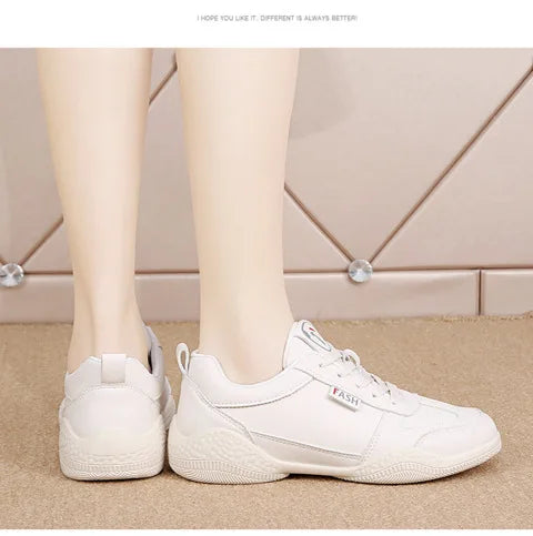 Women Shoes 2024 New Casual Lightweight Sports Shoes WomenBreathable Little White Platform Shoes White Sneakers Women