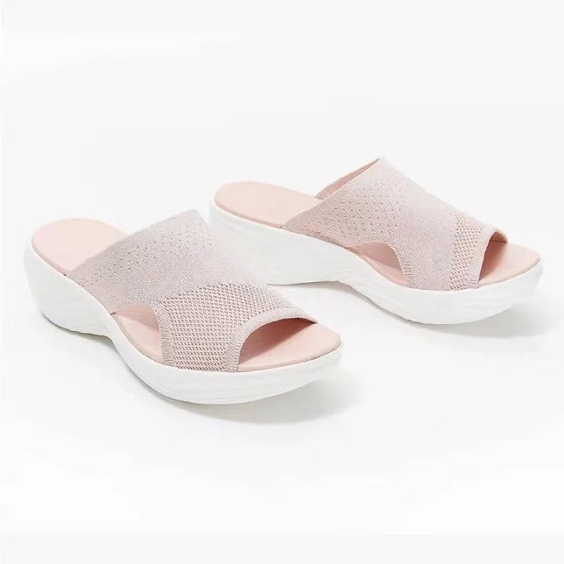 Woman Sandals Shoes Summer Elegant Women's Sandals Slides Sandals Ladies Wedge Shoes Woman Breathable Female Footwear Slipper