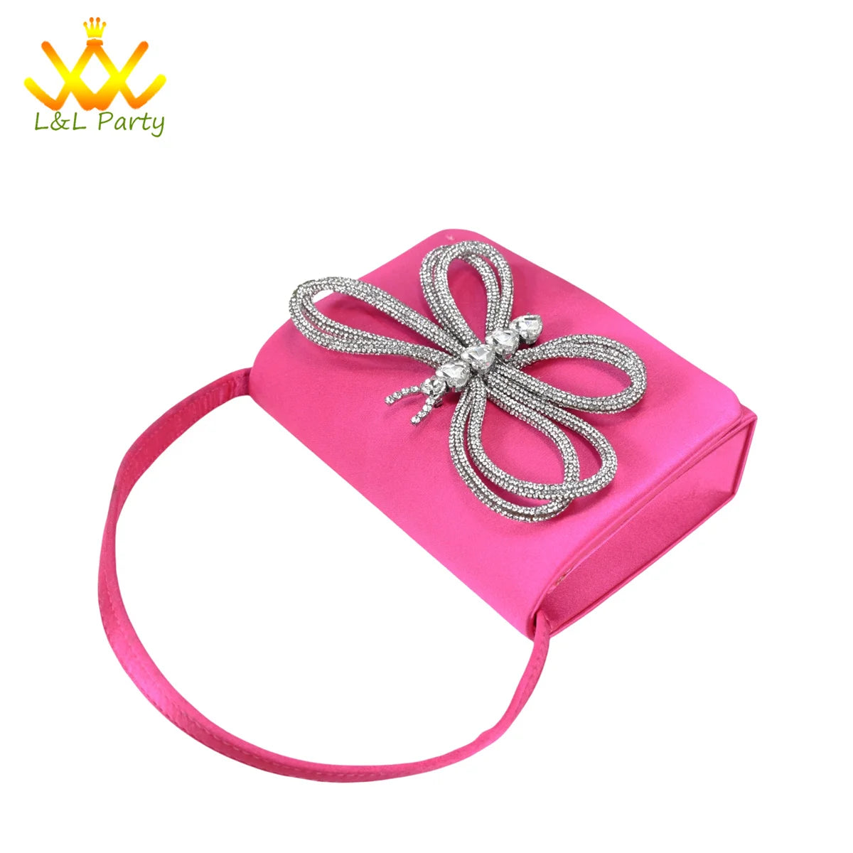 Elegant New Design 2024 Winter Design Italian Women Shoes and Bag Set in Fuchsia Color High Quality Pointed Toe For Party