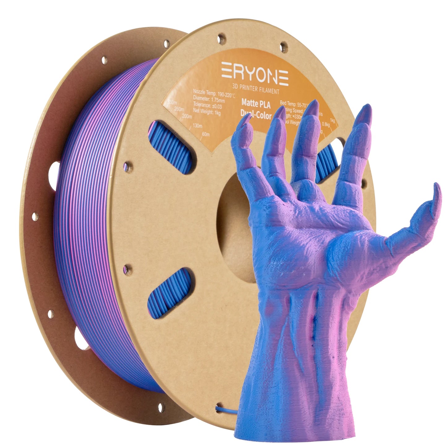 ERYONE Matte Dual Color PLA - 1,75 mm 1 kg Toleranz 0,03 mm