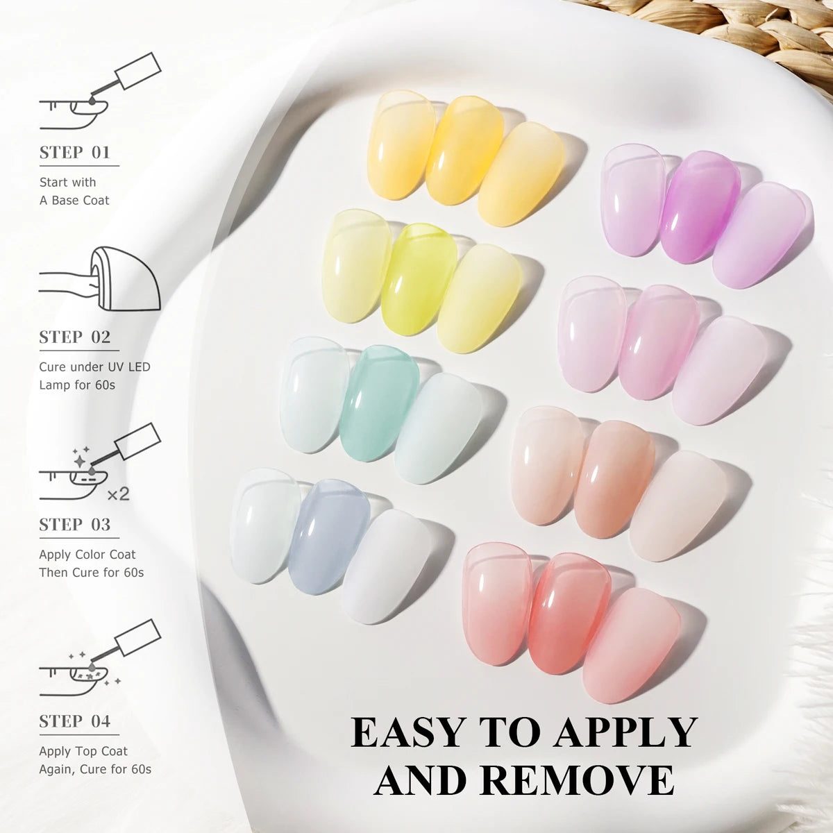 Beautizon Nailartlab Cat Eye Gel Set UV LED - 8x10 Ml