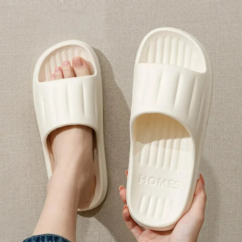 Heim Hausschuhe Frauen Männer Sommer Sandalen Weich EVA Slides Strand Flip Flops Paare Badezimmer Rutschfest Schuhe
