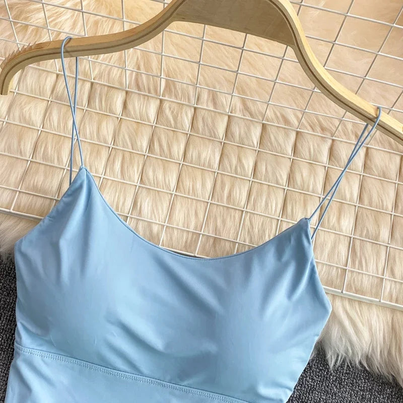Women Crop Tops elegant Solid Color Camisole Ice Silk Tube Top Seamless Sports Tank Top Wireless Underwear Padded Bra Bralette Vest