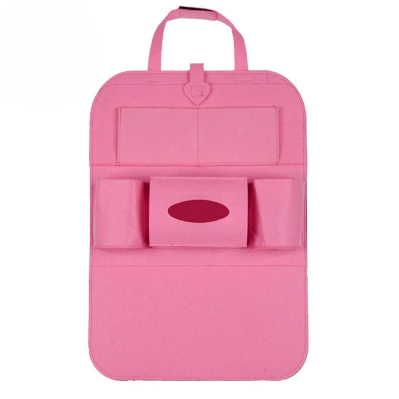 Organizator de scaun AutoFit din fetru cu 6 compartimente - 6 buzunare universale