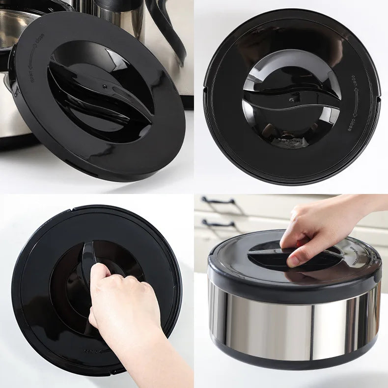 Large Capacity Commercial Portable Insulated Pot with Rice and Household Three Piece Set Insulated Bucket