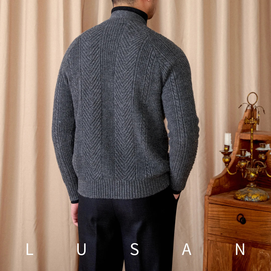 Heritage Vintage Wollcardigan V-Ausschnitt - Slim, Warm LXL