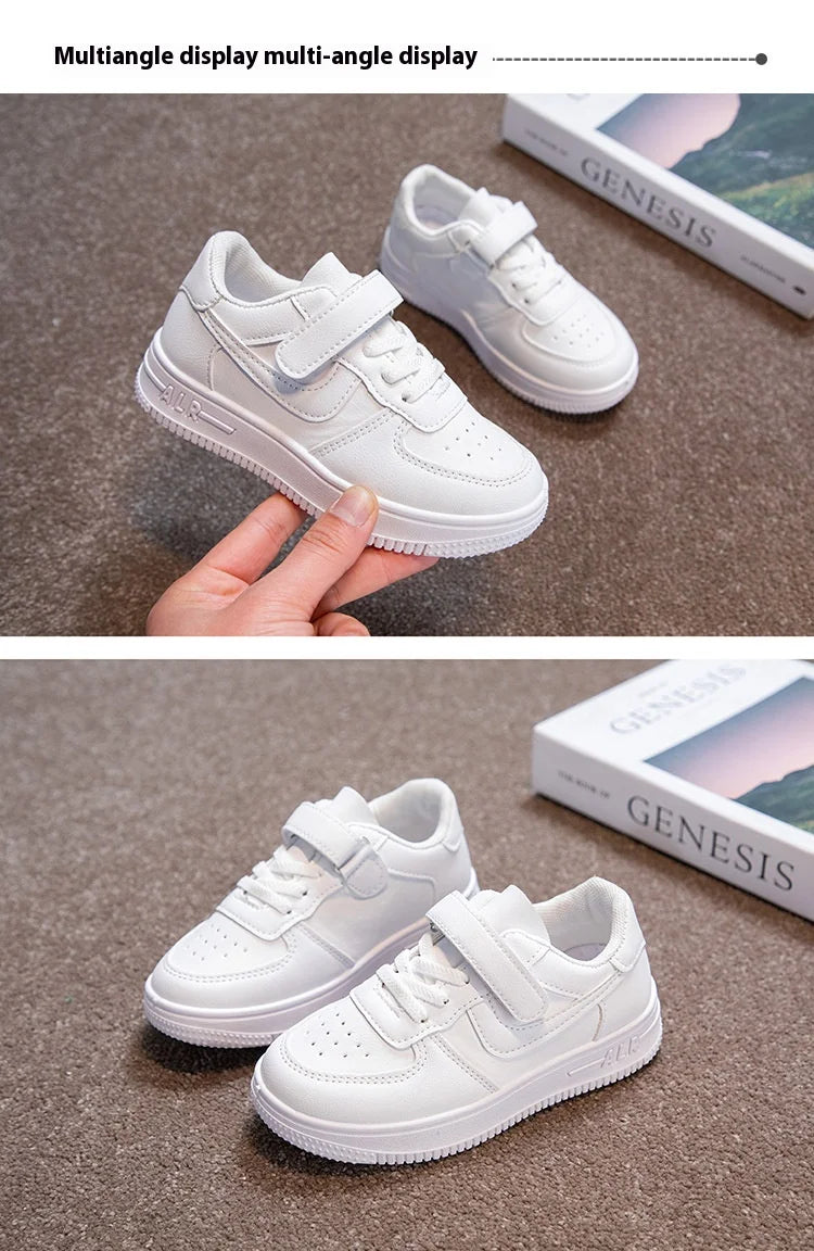 Kleine Weiße Schuhe für Studenten, Weiche Sohlen, Kinder-Brett-Schuhe, Kinder-Schuhe, Rutschfeste Casual-Schuhe für Jungen und Frauen