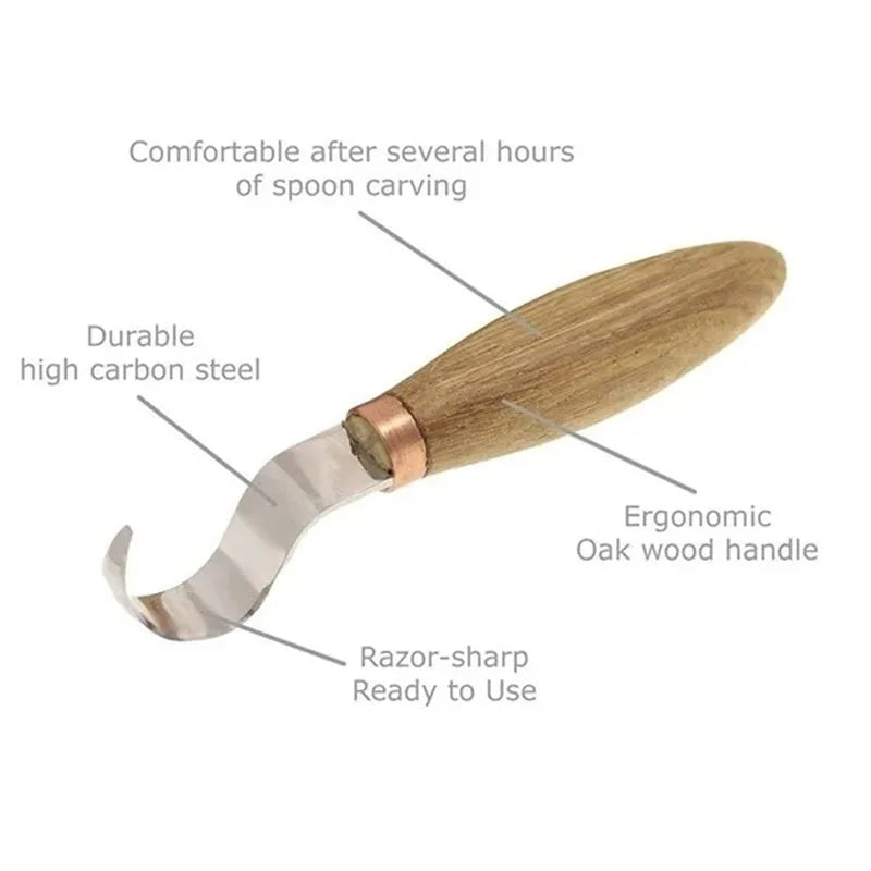 LETIITTGOO Holzschnitzmesser - Edelstahl Klinge 1 Stück