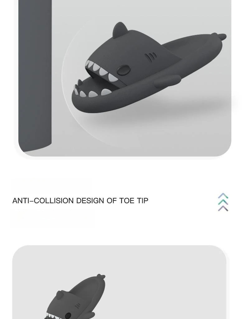 Frauen Cartoon Hai Hausschuhe Männer Innen Badezimmer Slides Sommer Paar Mode Flach Schuhe Sandalen Heim Weich EVA Strand Flip Flops