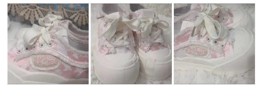 Womens Platform Sneakers White Tennis Shoes Woman Casual Low Top Fashion Chunky Canvas Sneakers 2025 New Spring Summer Trainers