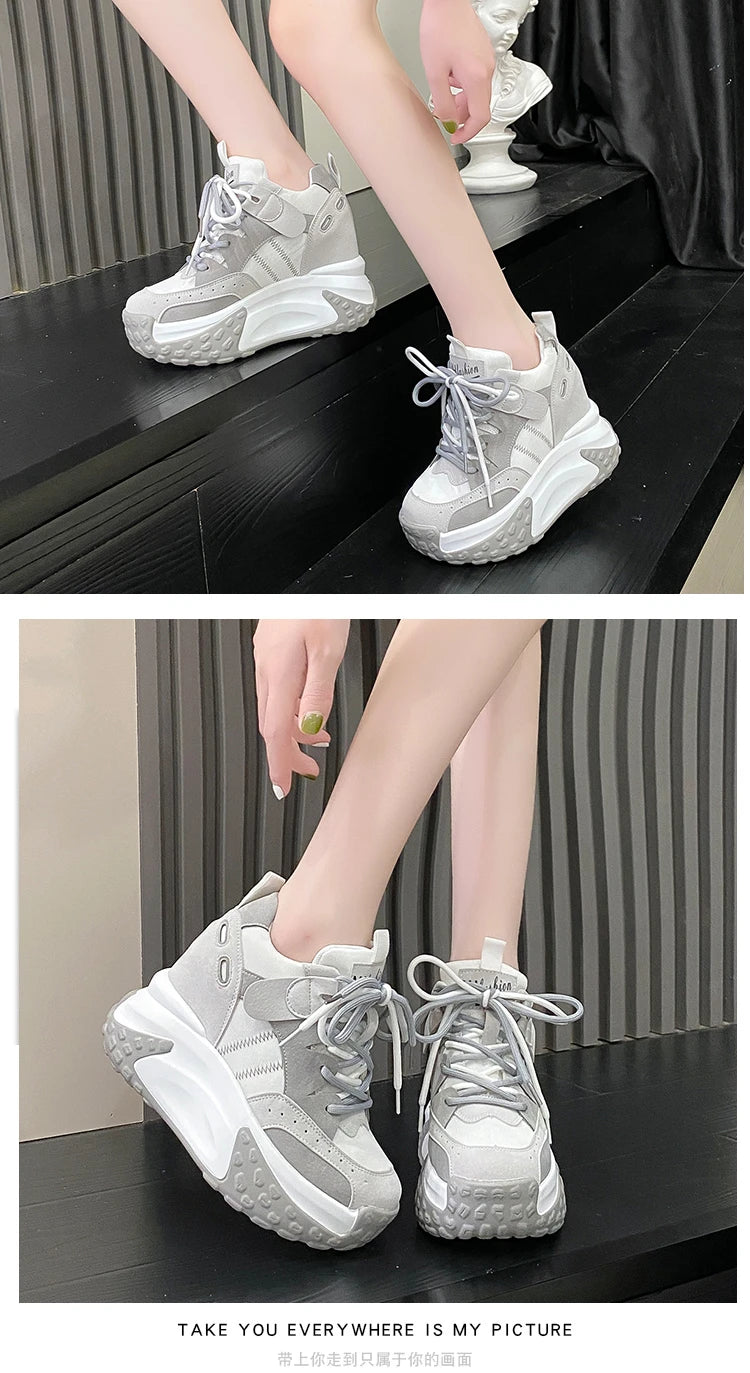 Rockynice 921 Atmungsaktiv Plateau Sneaker - 10,5cm 4cm