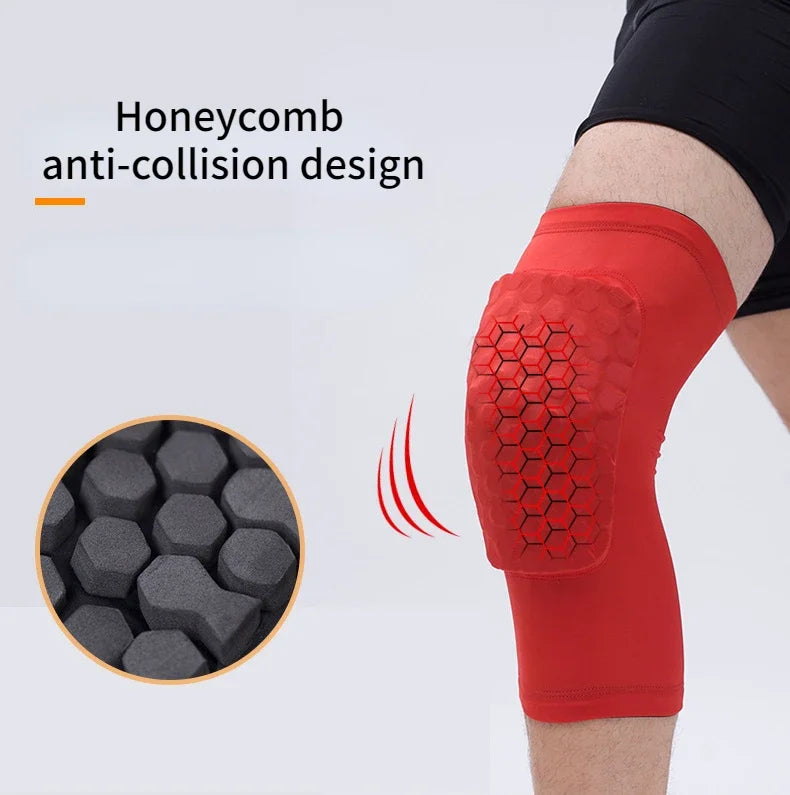 Knieschützer 2025: 1PC Honeycomb Knee Pads Basketball Sport Kneepad - Volleyball Knee Protector Brace Support Football Compression Leg Sleeves Collection