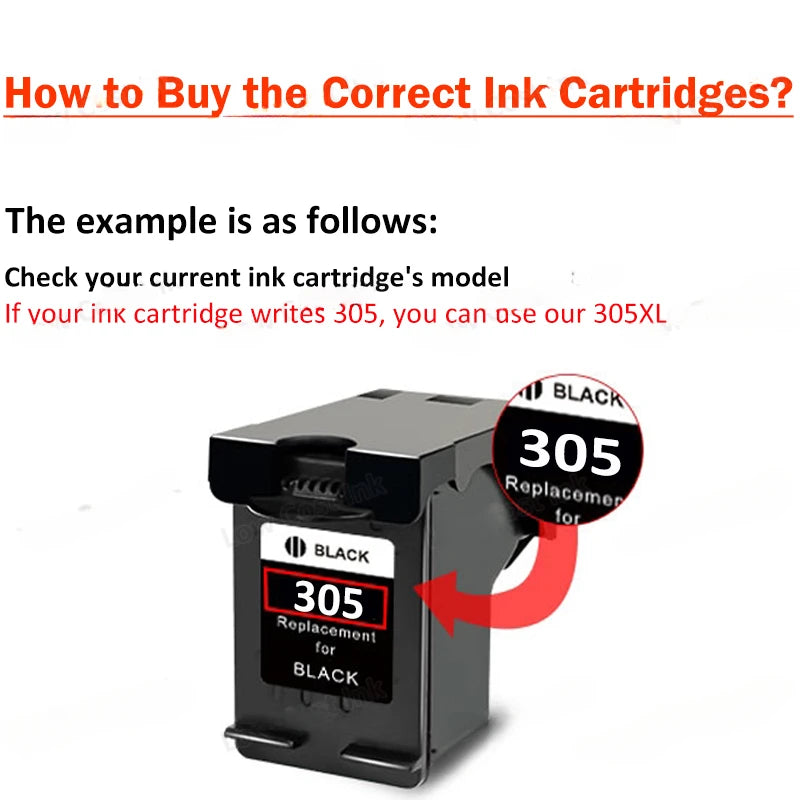 BLOOM 305 Remanufactured Ink Cartridge For HP 305 XL Ink Cartridges For HP Deskjet Series 2700 Envy Series 4200 6020 6030 6400