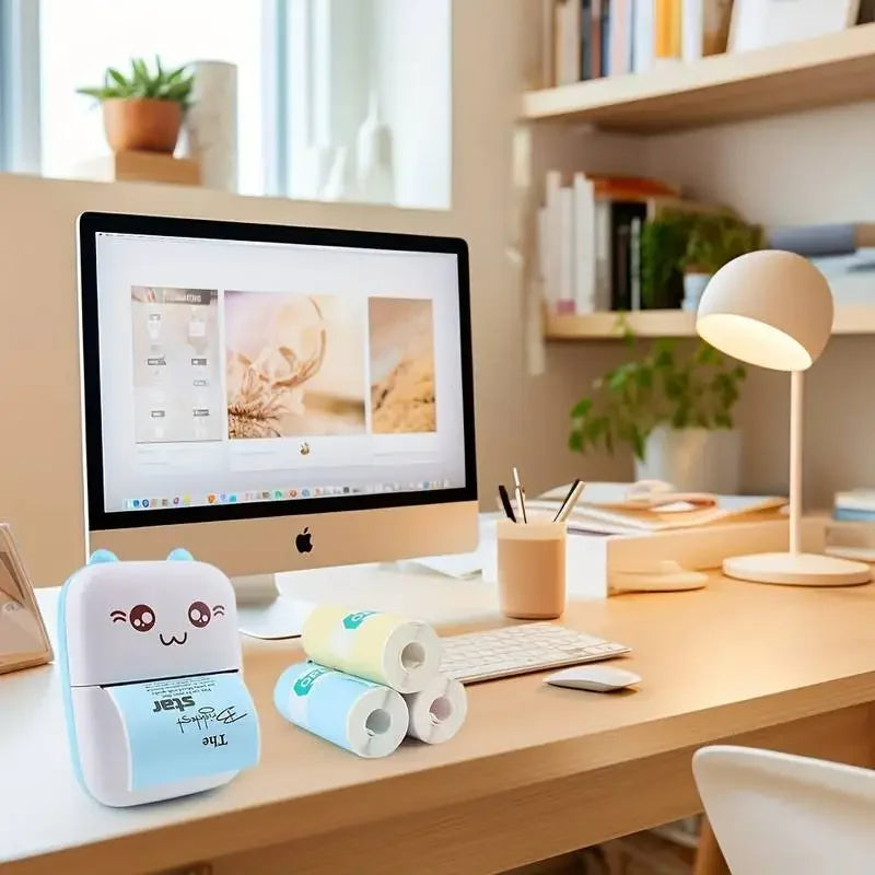 Thermopapier 2025: 3 Rolls of Mini Printer Paper Thermal Paper Printable Stickers for Pocket Thermal Printers Collection