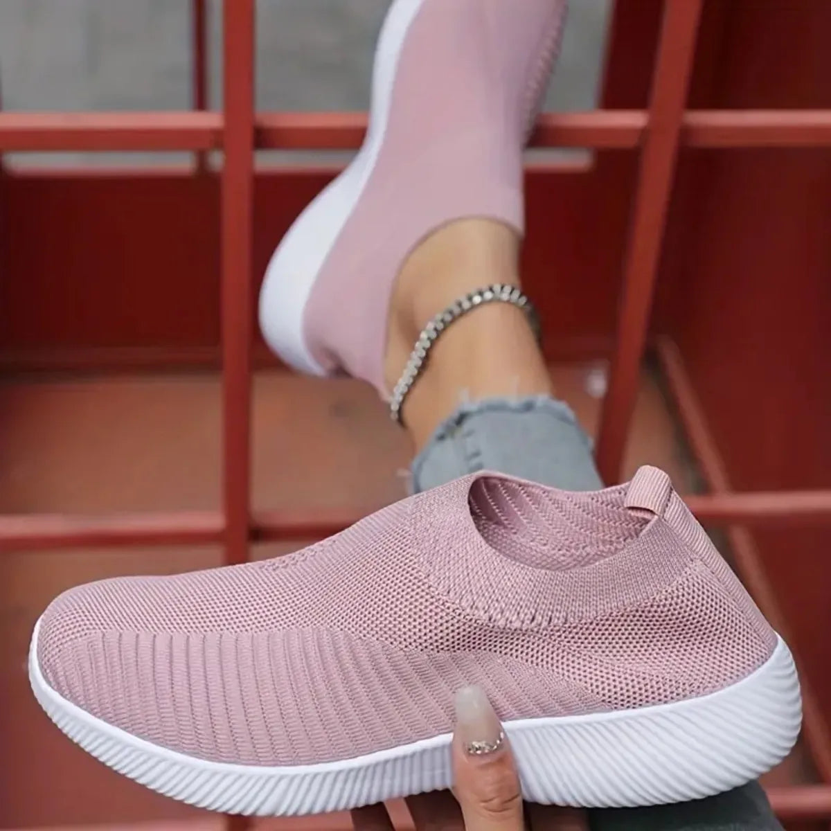 Women Shoes Soft Women Sneakers Lightweight And Comfortable Women Slip On Lazy Loafers Walking Shoes For Women