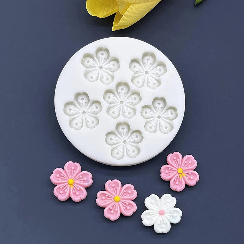 Flower Daisy Silicone Sugarcraft Mold Resin Tools Cupcake Baking Mould Fondant Cake Decorating Tools