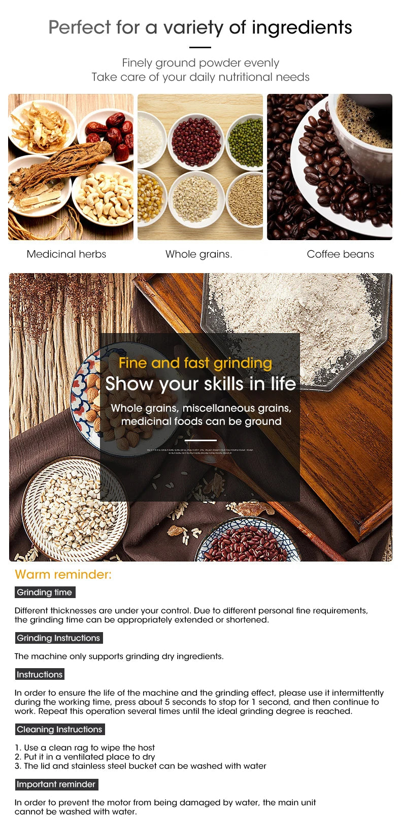 Mini-Elektro-Mühle 300ml